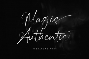Magis Authentic - Signature Font Font Download