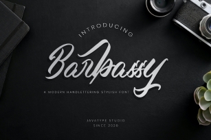 Barbassy - A Modern Hand lettering Script Font Download