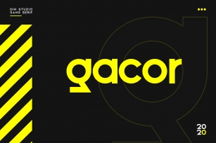 Gacor-Urban Sans Serif Font Font Download