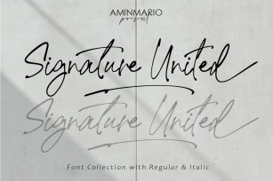 Signature United Font Download