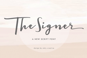 The Signer Font Download