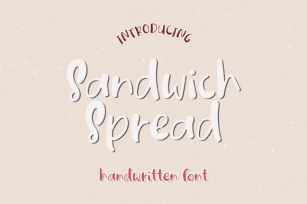 Sandwich Spread Font Download