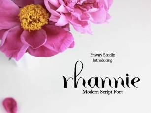 Rhannie Script Font Font Download