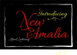 new amalia Font Download