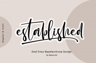 Established the Beauty Handwritten Script Font Download