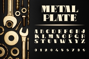 Metal Plate Font Download