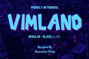 Vimland - With 3 Style Font Font Download