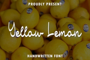 Yellow Lemon Font Download