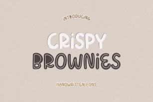 Crispy Brownies - A Layered Handwritten Font Font Download