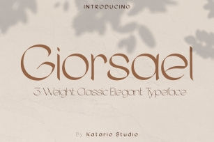 Giorsael | Classic Elegant Typeface Font Download