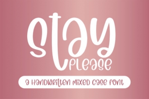Stay Please Font Download