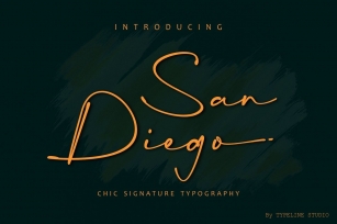San Diego Signature Font Download