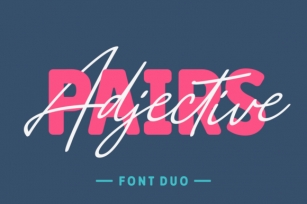 Adjective Pairs Font Download