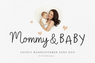 Mommy and Baby - Lovely Font Duo Font Download