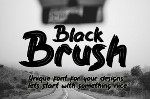 Black Brush Font Download