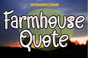 Farmhouse Quote Font Download