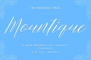 Mountique Typeface Font Download