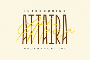 Attaira - Display And Signature Font Font Download