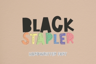 Black Stapler Font Download
