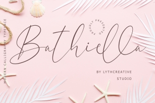 Bathiella Beautiful Calligraphy Font Download