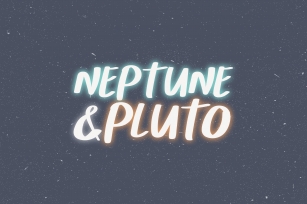 Neptune & Pluto - A Charming Handwritten Font Font Download