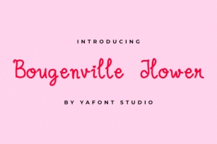 Bougenville Flowers Font Download