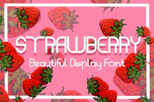 STRAWBERRY - beautiful display font Font Download