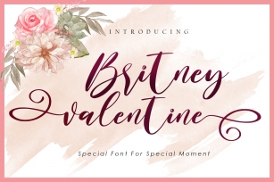 Britney Valentine Font Download