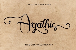Agathis - Modern Calligraphy Font Download