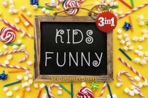 Kidsfunny - a cheerful children's font Font Download