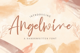 Angelwine - Handwritten Font Font Download