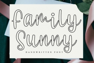 Family Sunny - Handwritten Font Font Download