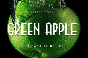 Green Apple | Food and Drink Font Font Download