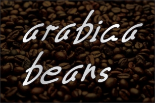 Arabica Beans Font Download