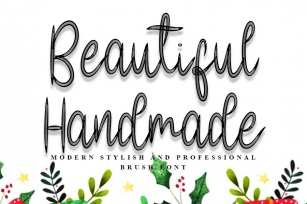 Beautiful Handmade - Modern Brush Font Font Download