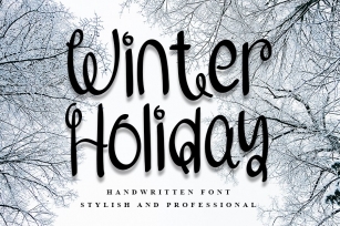 Winter Holiday | Handwritten Font Font Download