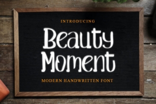 Beauty Moment Font Download