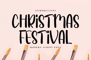Christmas Festival - Modern Script Font Font Download