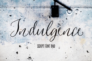 Indulgence Script Font Duo Font Download