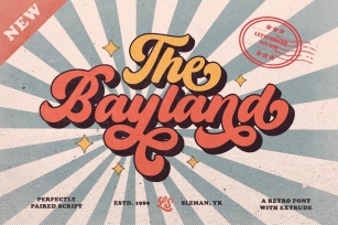 The Bayland - Retro Font Font Download