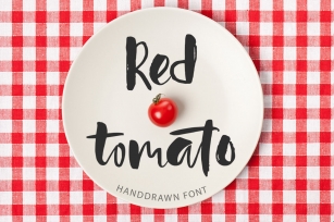Red tomato. Script font Font Download