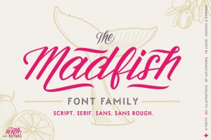 Madfish Font Family ++ Extras Font Download