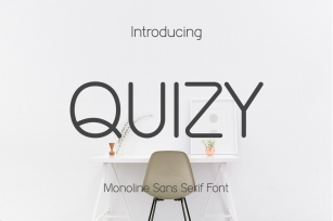 Quizy Monoline Font Download