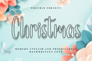 Christmas - Modern Stylish Handwritten Font Font Download