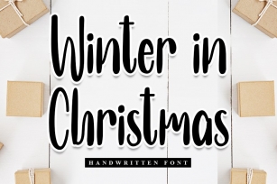 Winter In Christmas - Handwritten Font Font Download