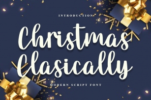 Christmas Classically - Modern Script Font Font Download
