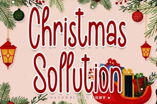 Christmas Sollution - Modern Handwritten Font Font Download