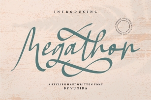 Megathon | A Stylish Handwritten Font Font Download