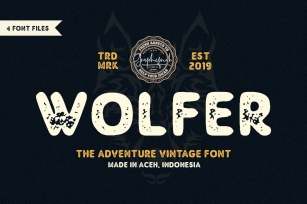 Wolfer | The Adventure Vintage Font Font Download