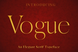 VOGUE - An Elegant Typeface Font Download